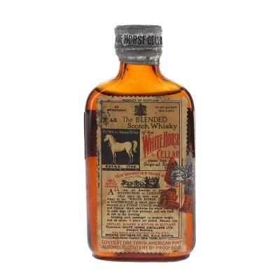 White Horse 8 Year Old Bottled 1930s Browne Vintners - 43.4% 4.7cl