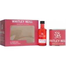 Whitley Neill Raspberry Gin 5cl With Scented Candle